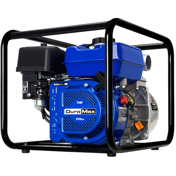 Duromax 2 in 158GPM 7HP Gas Engine SemiTrash Water Pump, 3600 RPM